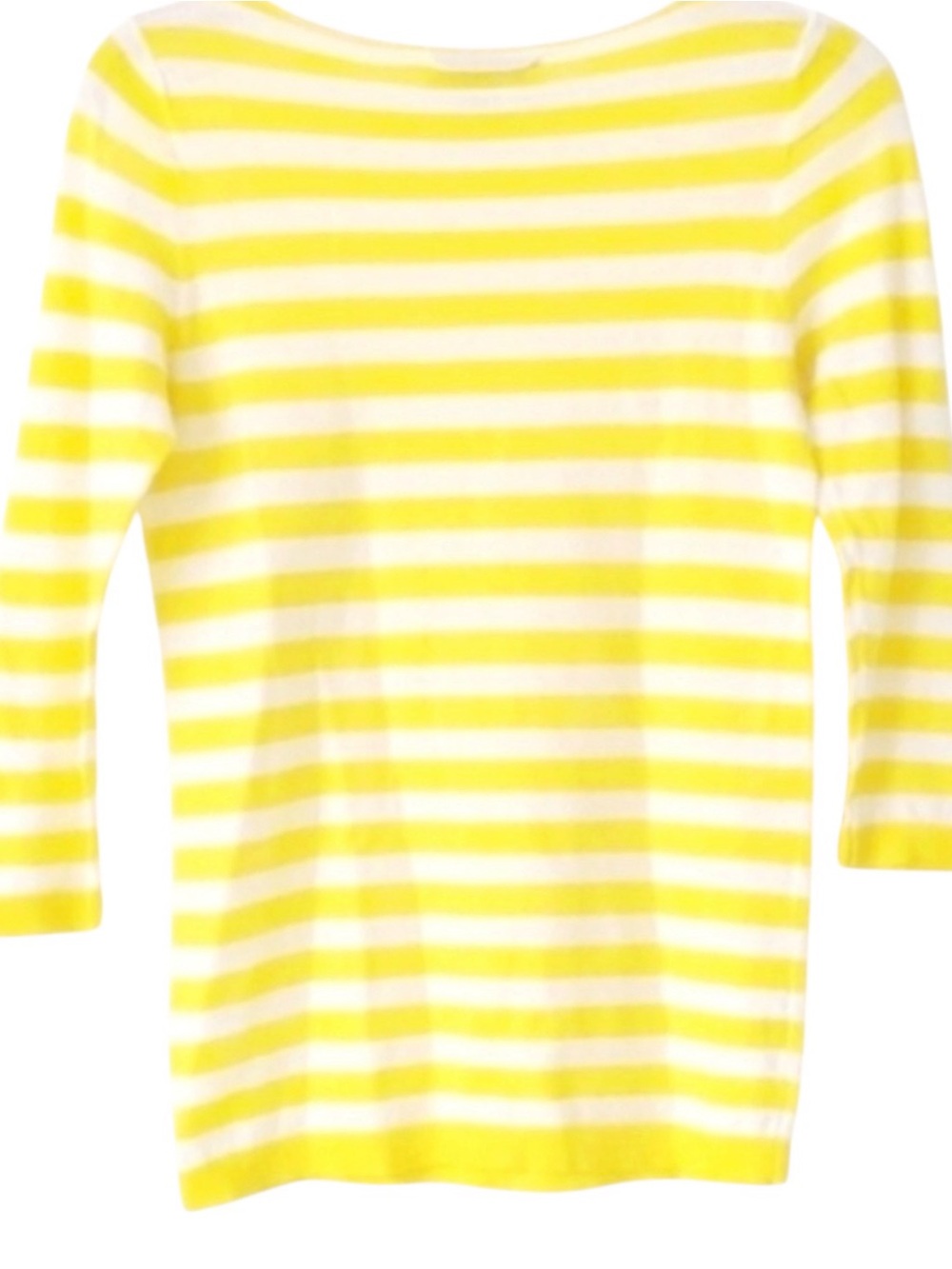 LOFT Long Sleeve Striped Top Yellow S - Picture 3 of 3
